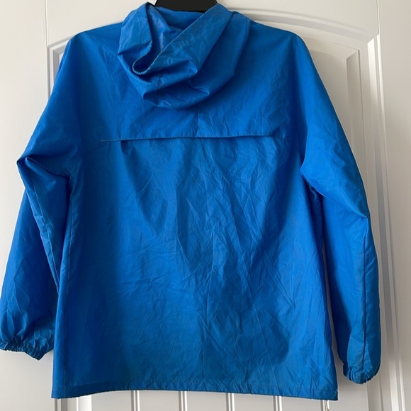 K-Way women's Blue 1/4 Zip Rain Jacket Size 4 - Picture 5 of 10